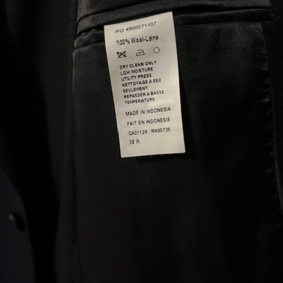 Men's Calvin Klein Suit 38R 100% Wool - Picture 4 of 8